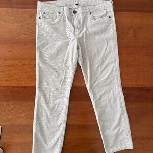 KUT from the KLOTH | Off-White Diana Straight Corduroy Pants, Size 14